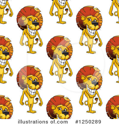Royalty-Free (RF) Lion Clipart Illustration by Vector Tradition SM - Stock Sample #1250289