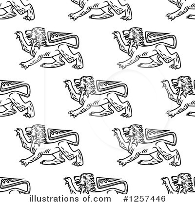 Royalty-Free (RF) Lion Clipart Illustration by Vector Tradition SM - Stock Sample #1257446