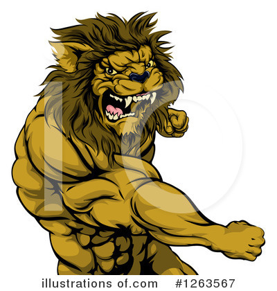 Lion Clipart #1263567 by AtStockIllustration