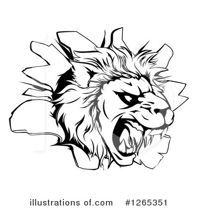 Royalty-Free (RF) Lion Clipart Illustration by AtStockIllustration - Stock Sample #1265351