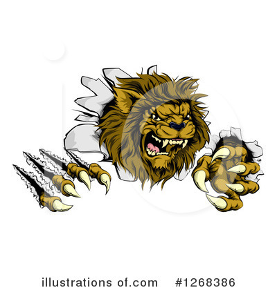 Royalty-Free (RF) Lion Clipart Illustration by AtStockIllustration - Stock Sample #1268386