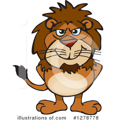 Royalty-Free (RF) Lion Clipart Illustration by Dennis Holmes Designs - Stock Sample #1278778