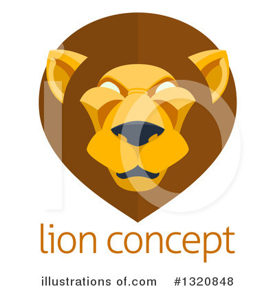 Royalty-Free (RF) Lion Clipart Illustration by AtStockIllustration - Stock Sample #1320848