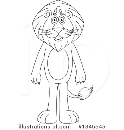 Royalty-Free (RF) Lion Clipart Illustration by Liron Peer - Stock Sample #1345545