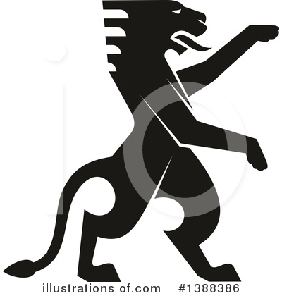 Royalty-Free (RF) Lion Clipart Illustration by Vector Tradition SM - Stock Sample #1388386