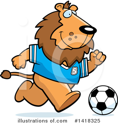 Royalty-Free (RF) Lion Clipart Illustration by Cory Thoman - Stock Sample #1418325