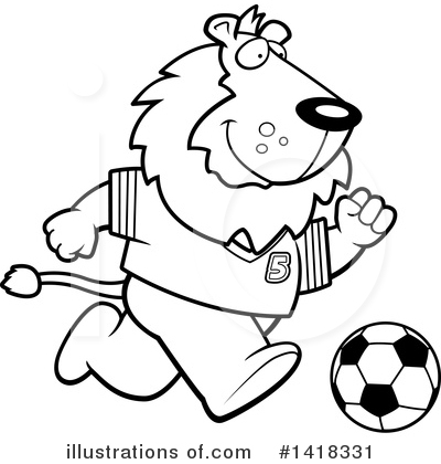 Royalty-Free (RF) Lion Clipart Illustration by Cory Thoman - Stock Sample #1418331