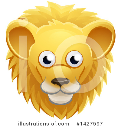 Royalty-Free (RF) Lion Clipart Illustration by AtStockIllustration - Stock Sample #1427597