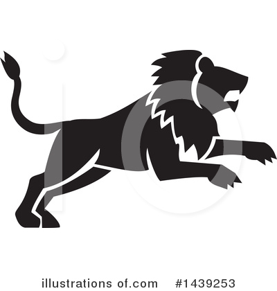 Royalty-Free (RF) Lion Clipart Illustration by patrimonio - Stock Sample #1439253