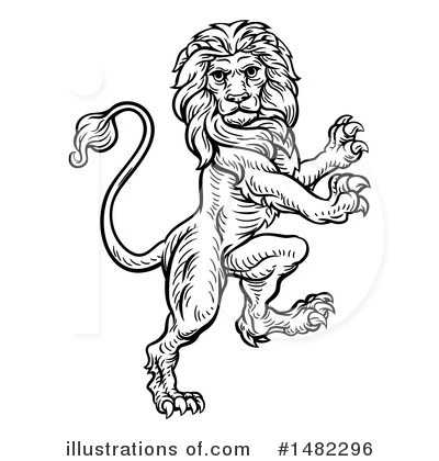 Royalty-Free (RF) Lion Clipart Illustration by AtStockIllustration - Stock Sample #1482296
