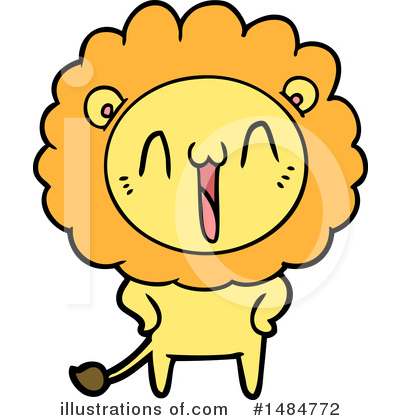 Royalty-Free (RF) Lion Clipart Illustration by lineartestpilot - Stock Sample #1484772