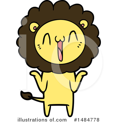 Royalty-Free (RF) Lion Clipart Illustration by lineartestpilot - Stock Sample #1484778