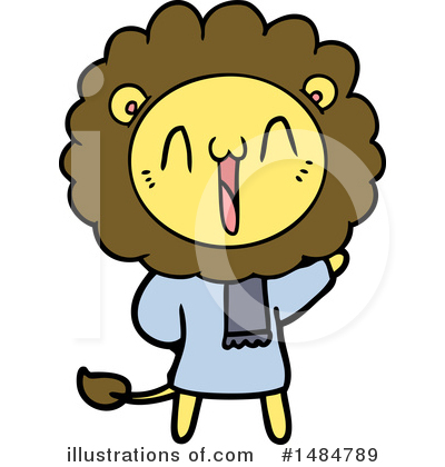 Royalty-Free (RF) Lion Clipart Illustration by lineartestpilot - Stock Sample #1484789