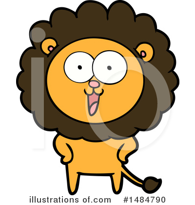 Royalty-Free (RF) Lion Clipart Illustration by lineartestpilot - Stock Sample #1484790