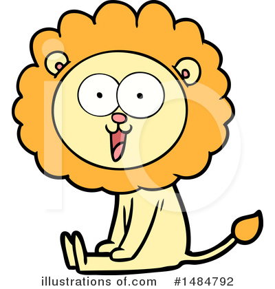Royalty-Free (RF) Lion Clipart Illustration by lineartestpilot - Stock Sample #1484792