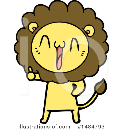 Royalty-Free (RF) Lion Clipart Illustration by lineartestpilot - Stock Sample #1484793