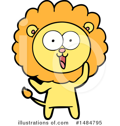Royalty-Free (RF) Lion Clipart Illustration by lineartestpilot - Stock Sample #1484795