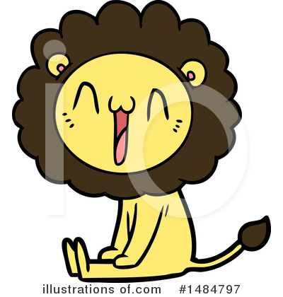 Royalty-Free (RF) Lion Clipart Illustration by lineartestpilot - Stock Sample #1484797