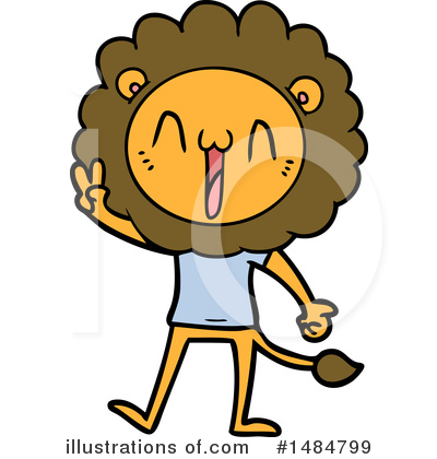 Royalty-Free (RF) Lion Clipart Illustration by lineartestpilot - Stock Sample #1484799