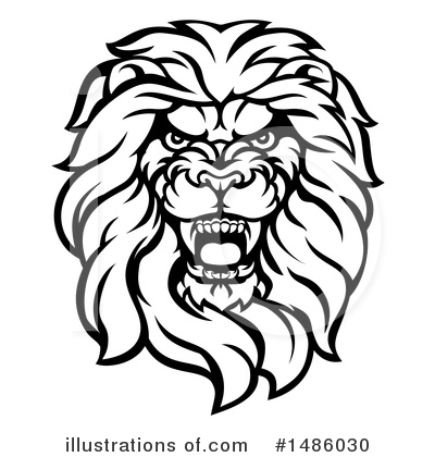 Royalty-Free (RF) Lion Clipart Illustration by AtStockIllustration - Stock Sample #1486030