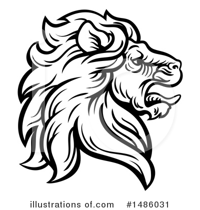 Royalty-Free (RF) Lion Clipart Illustration by AtStockIllustration - Stock Sample #1486031
