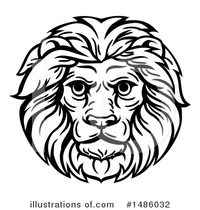 Royalty-Free (RF) Lion Clipart Illustration by AtStockIllustration - Stock Sample #1486032