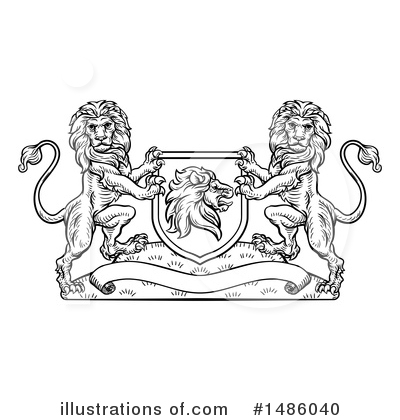 Royalty-Free (RF) Lion Clipart Illustration by AtStockIllustration - Stock Sample #1486040
