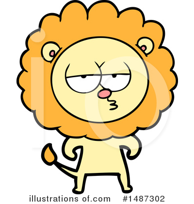 Royalty-Free (RF) Lion Clipart Illustration by lineartestpilot - Stock Sample #1487302