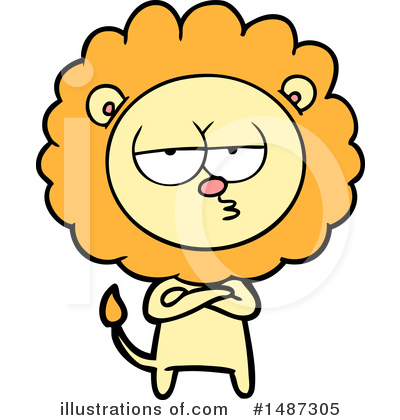 Royalty-Free (RF) Lion Clipart Illustration by lineartestpilot - Stock Sample #1487305