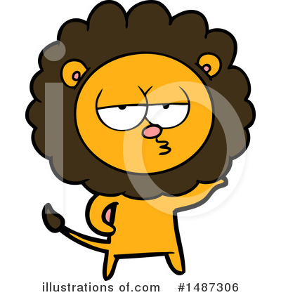 Royalty-Free (RF) Lion Clipart Illustration by lineartestpilot - Stock Sample #1487306