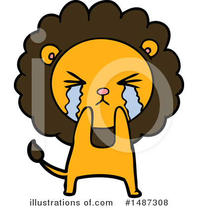 Royalty-Free (RF) Lion Clipart Illustration by lineartestpilot - Stock Sample #1487308