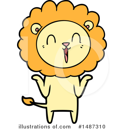 Royalty-Free (RF) Lion Clipart Illustration by lineartestpilot - Stock Sample #1487310