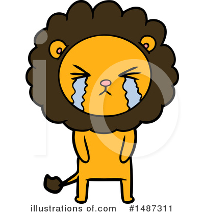 Royalty-Free (RF) Lion Clipart Illustration by lineartestpilot - Stock Sample #1487311