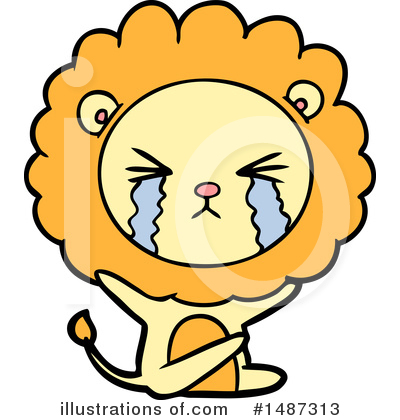 Royalty-Free (RF) Lion Clipart Illustration by lineartestpilot - Stock Sample #1487313
