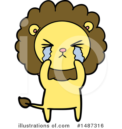 Royalty-Free (RF) Lion Clipart Illustration by lineartestpilot - Stock Sample #1487316