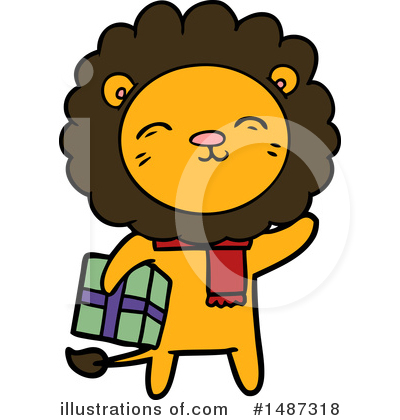 Royalty-Free (RF) Lion Clipart Illustration by lineartestpilot - Stock Sample #1487318