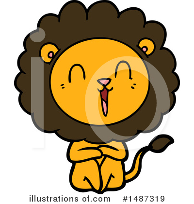 Royalty-Free (RF) Lion Clipart Illustration by lineartestpilot - Stock Sample #1487319