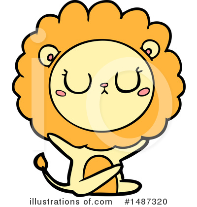 Royalty-Free (RF) Lion Clipart Illustration by lineartestpilot - Stock Sample #1487320