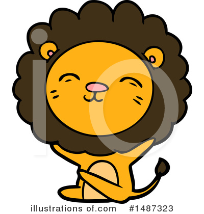 Royalty-Free (RF) Lion Clipart Illustration by lineartestpilot - Stock Sample #1487323