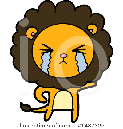 Royalty-Free (RF) Lion Clipart Illustration by lineartestpilot - Stock Sample #1487325