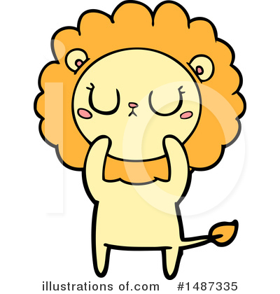 Royalty-Free (RF) Lion Clipart Illustration by lineartestpilot - Stock Sample #1487335
