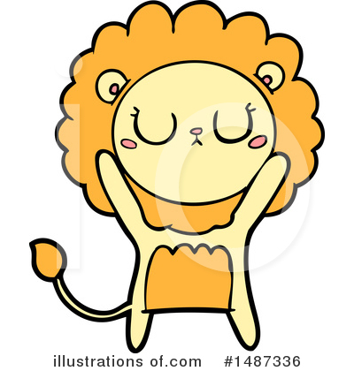 Royalty-Free (RF) Lion Clipart Illustration by lineartestpilot - Stock Sample #1487336