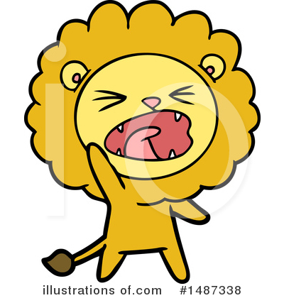 Royalty-Free (RF) Lion Clipart Illustration by lineartestpilot - Stock Sample #1487338