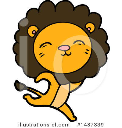 Royalty-Free (RF) Lion Clipart Illustration by lineartestpilot - Stock Sample #1487339