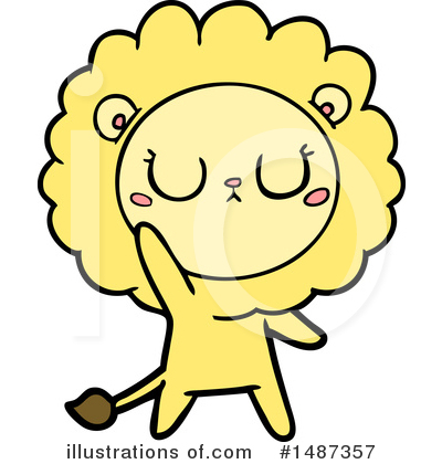 Royalty-Free (RF) Lion Clipart Illustration by lineartestpilot - Stock Sample #1487357