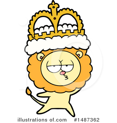Royalty-Free (RF) Lion Clipart Illustration by lineartestpilot - Stock Sample #1487362