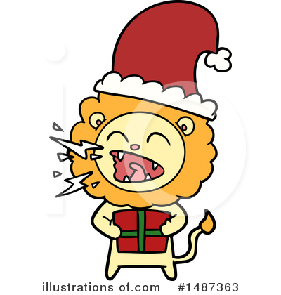 Royalty-Free (RF) Lion Clipart Illustration by lineartestpilot - Stock Sample #1487363