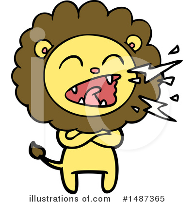 Royalty-Free (RF) Lion Clipart Illustration by lineartestpilot - Stock Sample #1487365