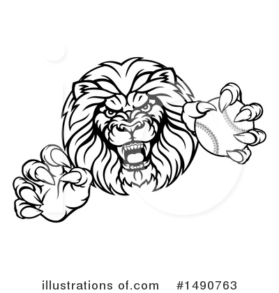 Royalty-Free (RF) Lion Clipart Illustration by AtStockIllustration - Stock Sample #1490763