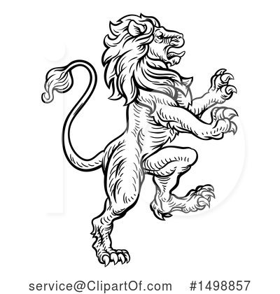 Royalty-Free (RF) Lion Clipart Illustration by AtStockIllustration - Stock Sample #1498857